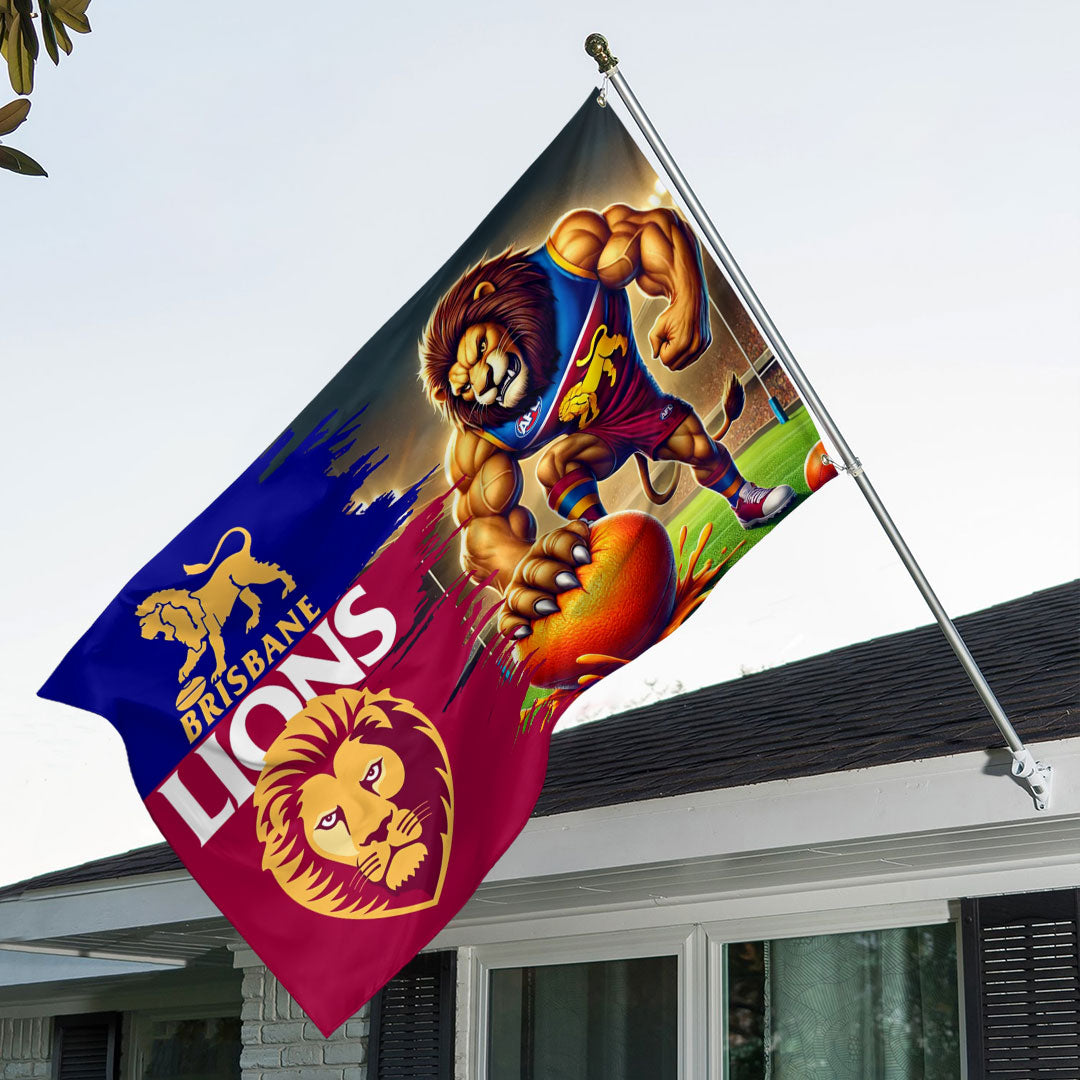 Brisbane Lions 3D Double-side House Flag