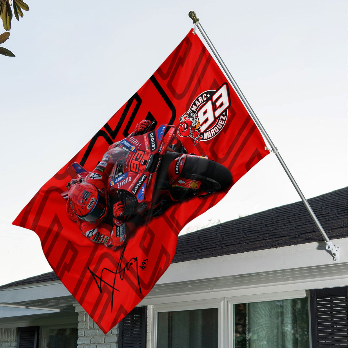 Ducati Lenovo Team x Marc Márquez 3D House Flag