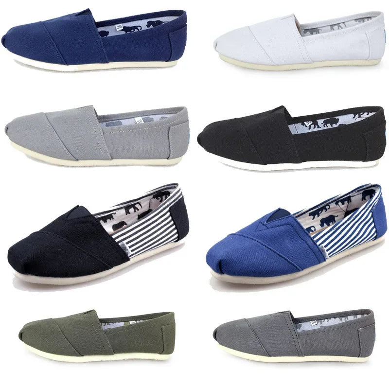 Spring/Summer New Simple Hemp Shoes – Hard Bottom Casual Slip-On Lazy Shoes, One-Step Comfort, Made in China Mainland