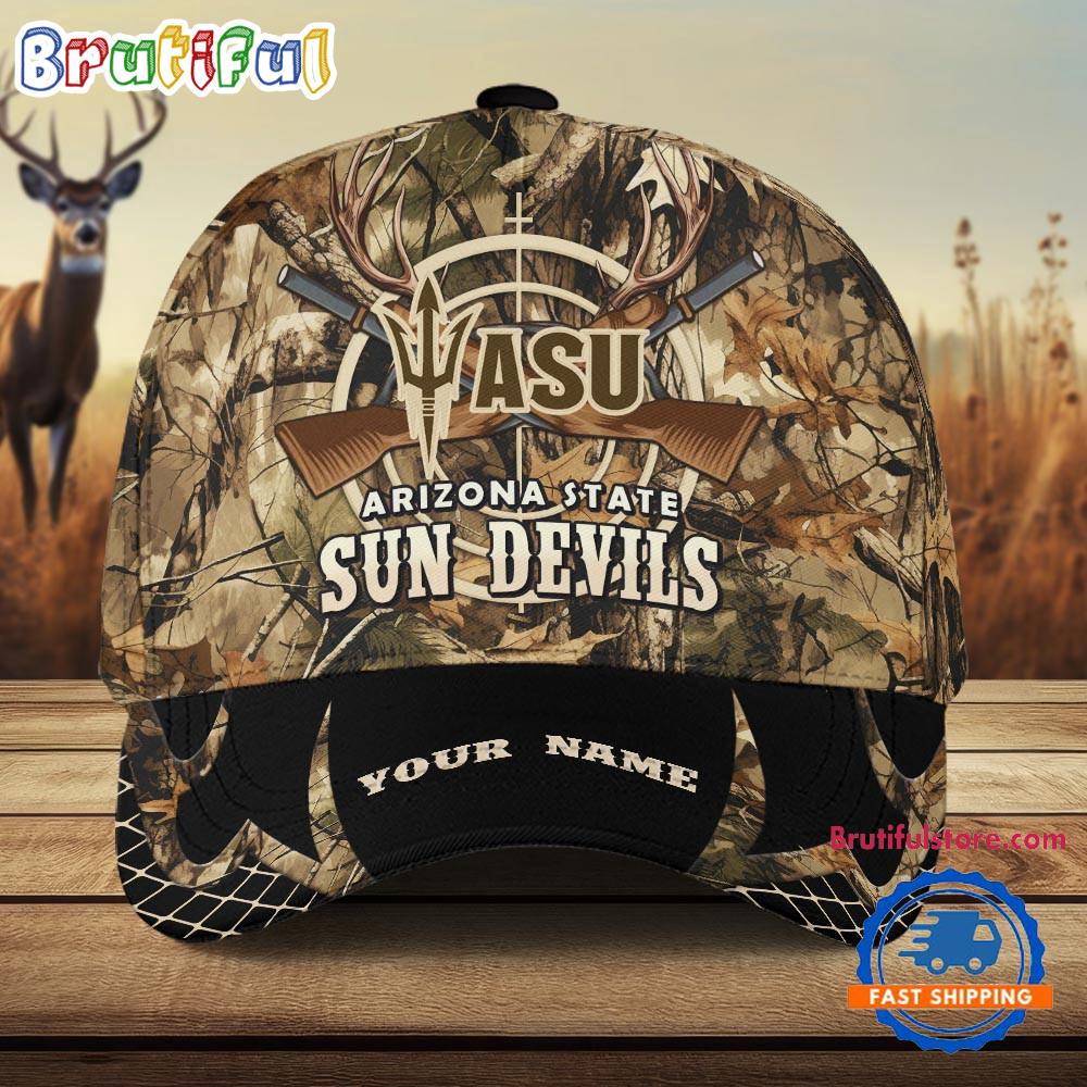 Arizona State Sun Devils Camo Hunting Cap, Sport Team Camo Hunting Hats