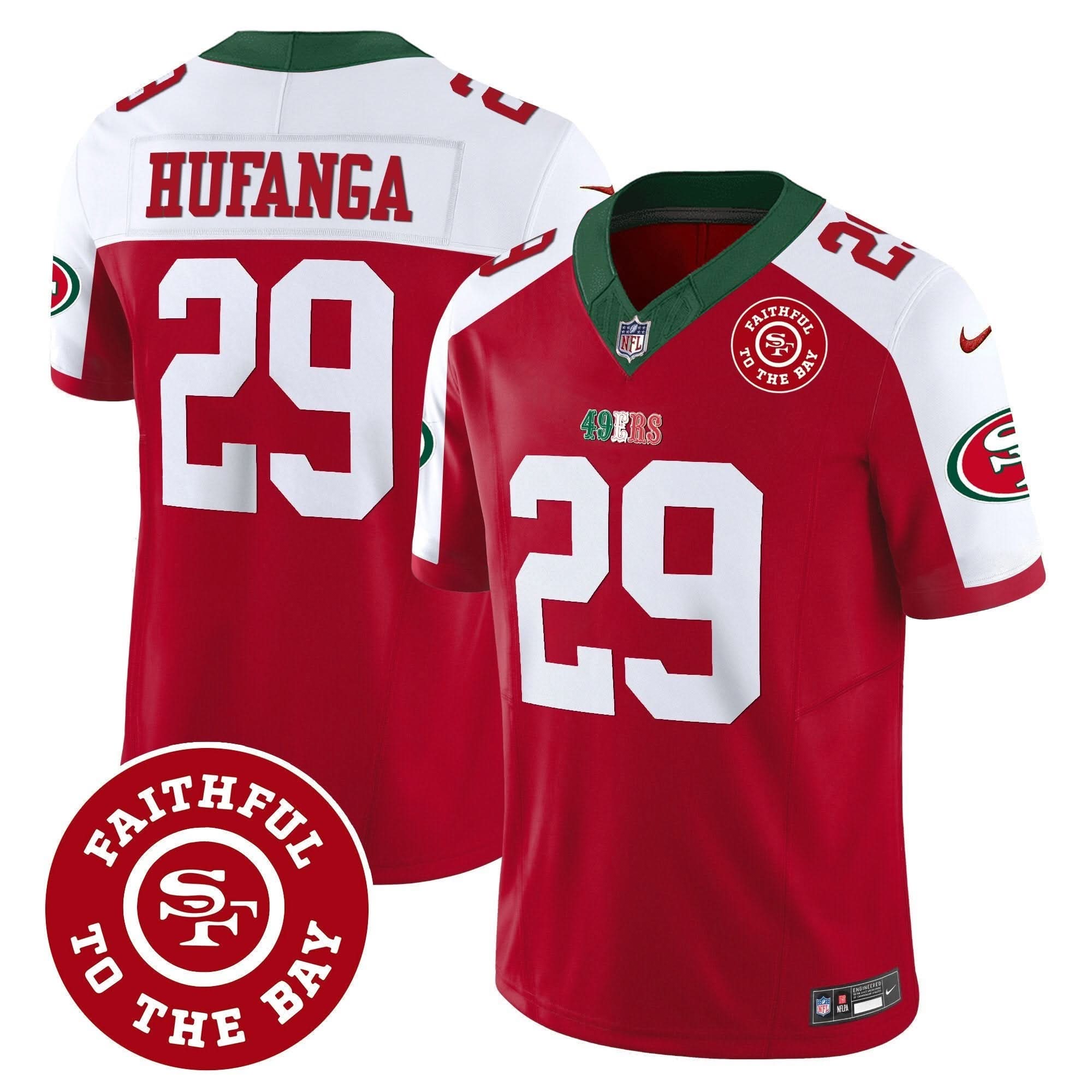 49ers Mexico Faithful To The Bay Patch Vapor Jersey - All Stitched