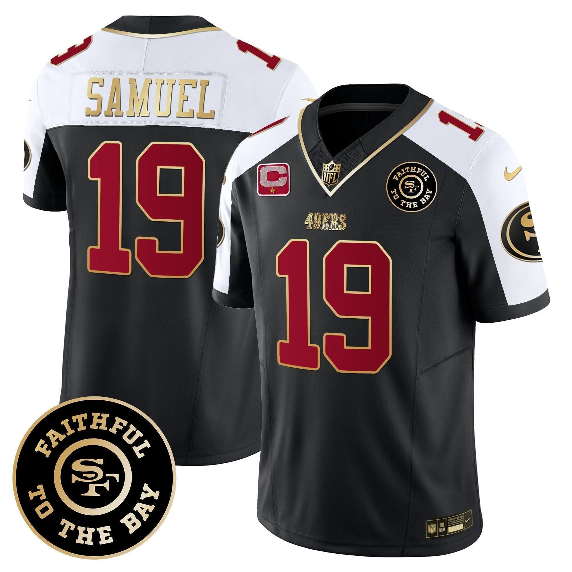 49ers Faithful To The Bay Patch Vapor Limited Jersey V6 - All Stitched