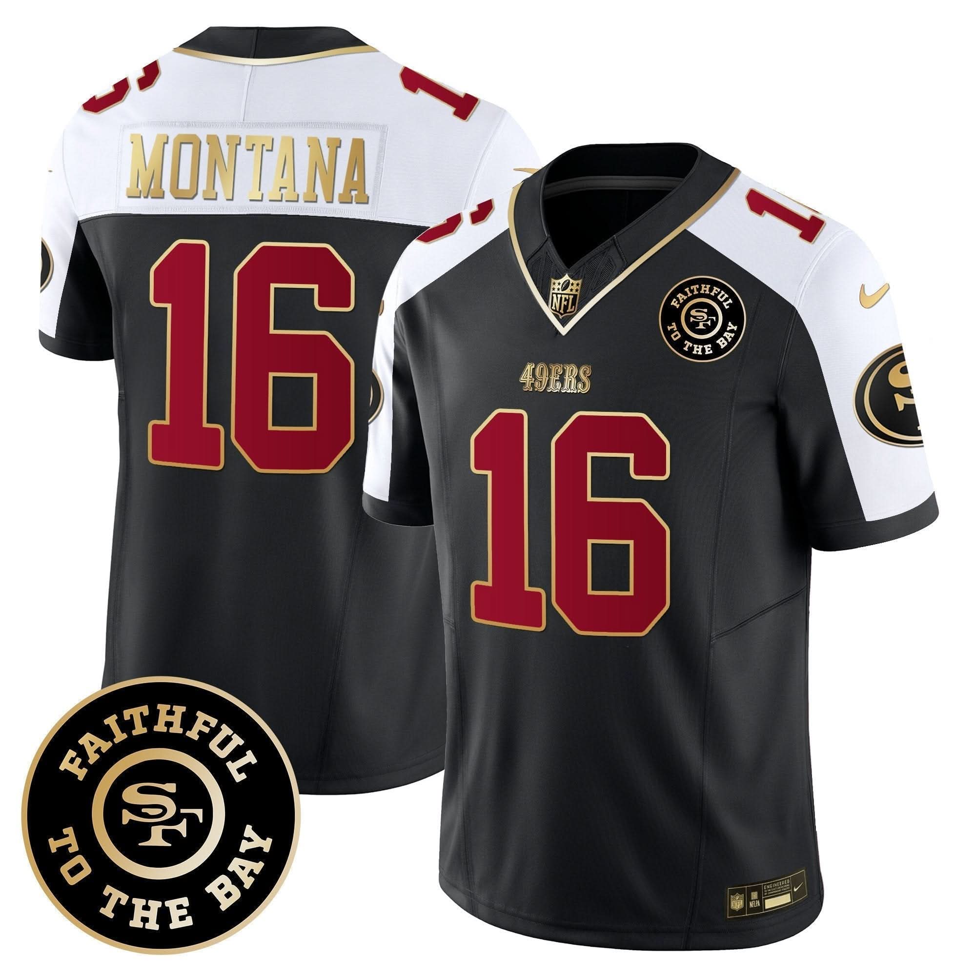 49ers Faithful To The Bay Patch Vapor Limited Jersey V6 - All Stitched